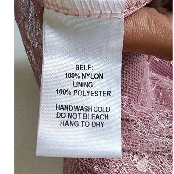 Lulus Fueled by Love Mauve Purple Lace Skater Dress Medium NWT - Picture 6 of 12